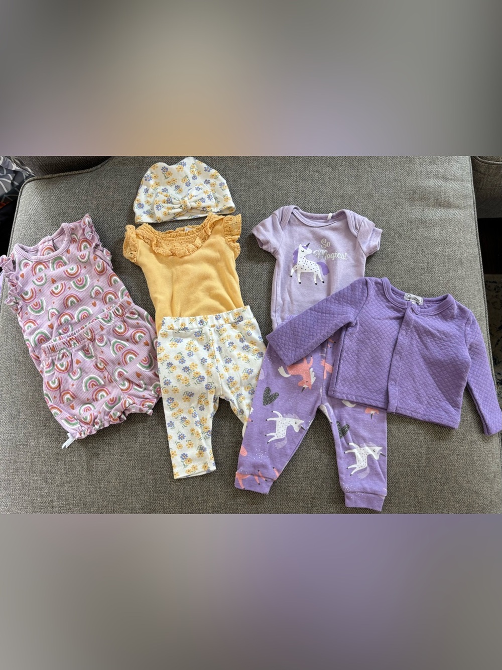 Baby girl matching sets bundle 0-3 month